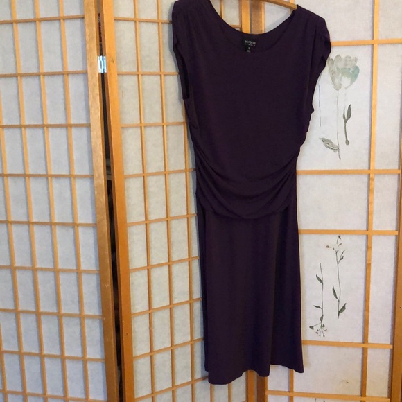 Enfocus Studio Purple knit Knee-Length Dress - Picture 2 of 4